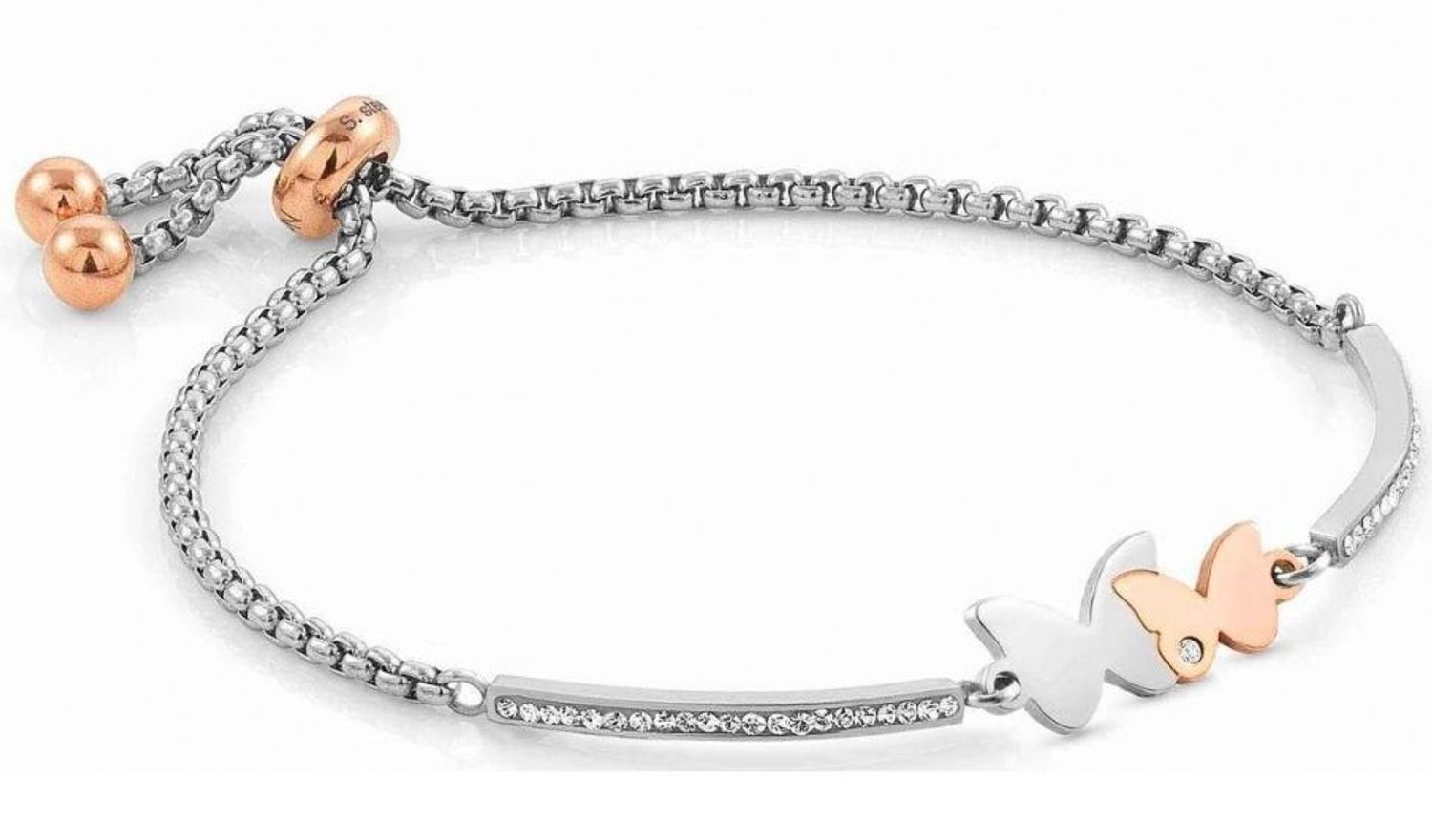 Bransoletka damska Nomination Motylki różowe złoto 028004 053.jpg